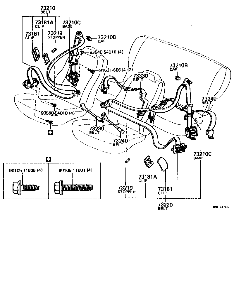  CELICA |  SEAT BELT CHILD RESTRAINT SEAT
