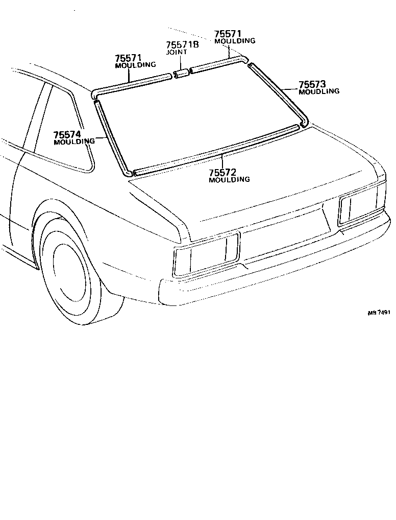  CELICA |  REAR MOULDING