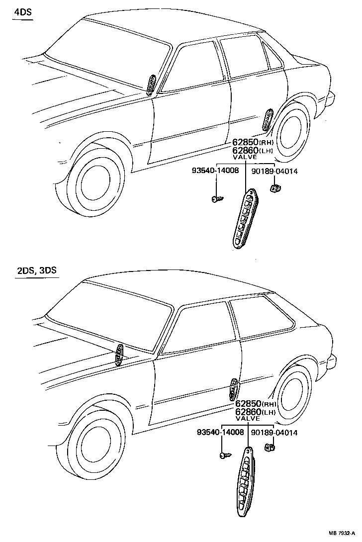  TERCEL |  ROOF SIDE VENTILATOR