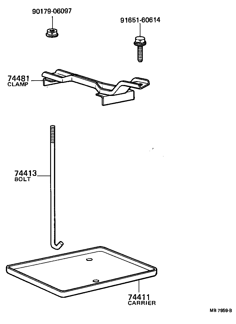  TERCEL |  BATTERY CARRIER