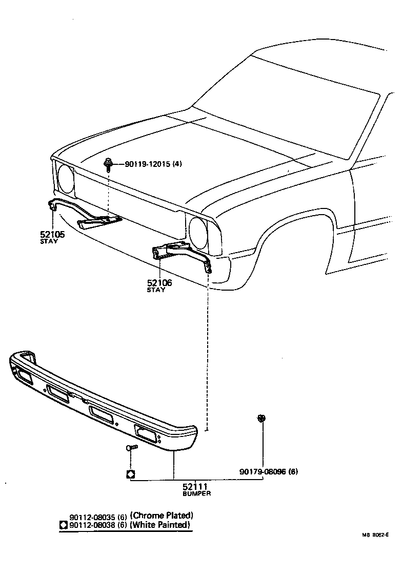  PICKUP |  FRONT BUMPER BUMPER STAY