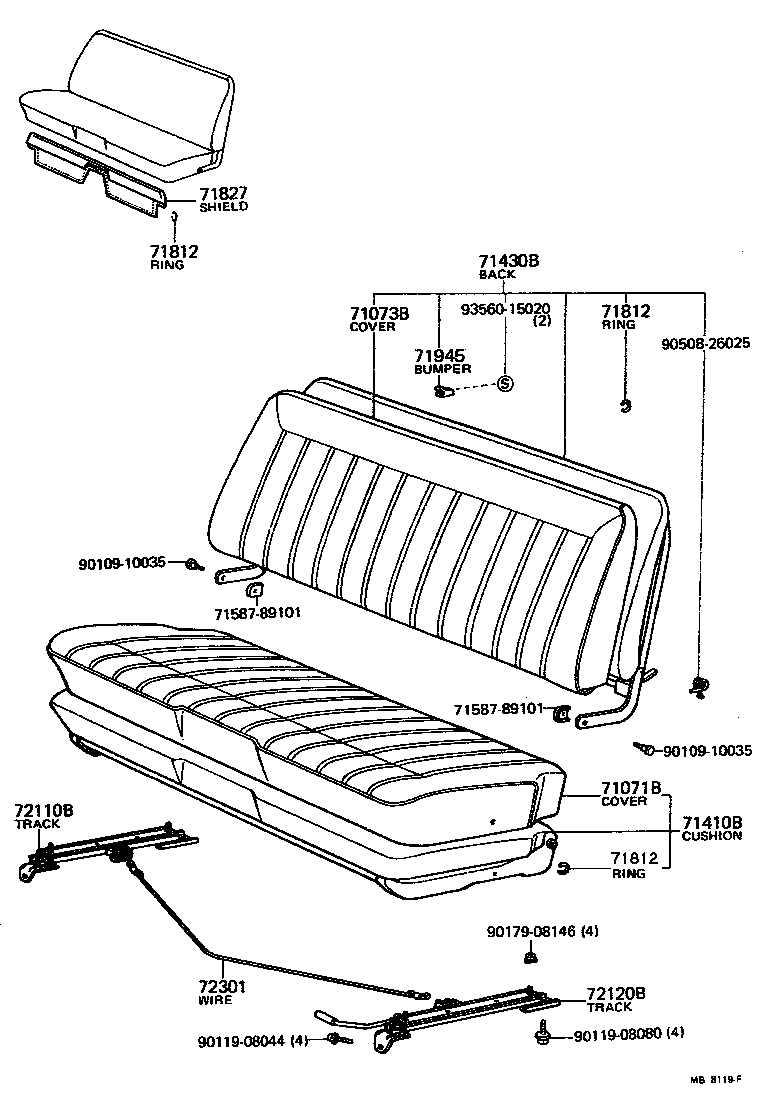  PICKUP |  SEAT SEAT TRACK