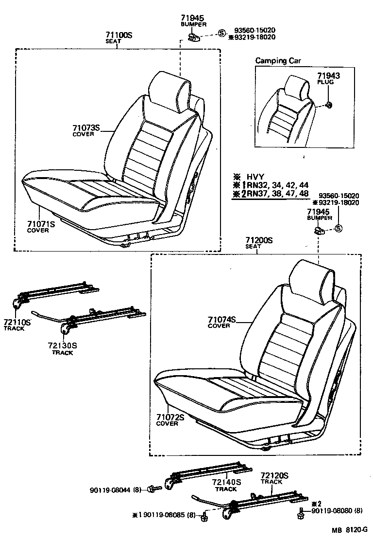  PICKUP |  SEAT SEAT TRACK