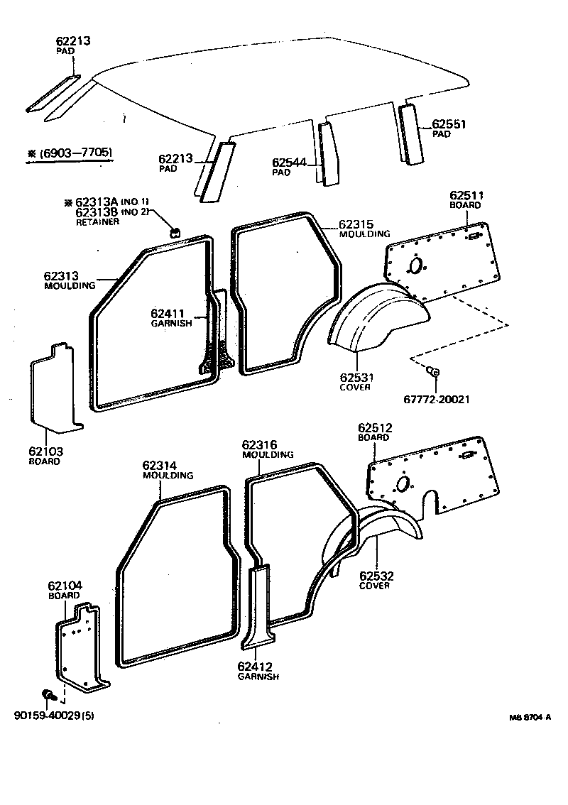  LAND CRUISER 40 55 |  INSIDE TRIM BOARD