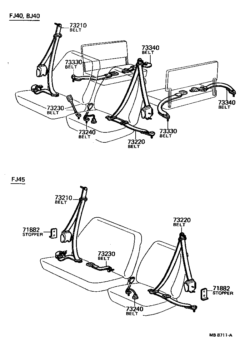  LAND CRUISER 40 55 |  SEAT BELT