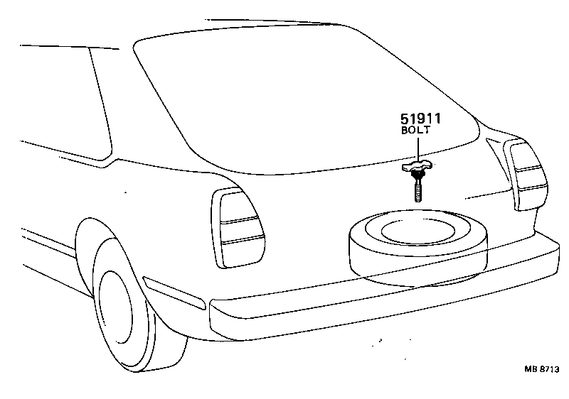  TERCEL |  SPARE WHEEL CARRIER