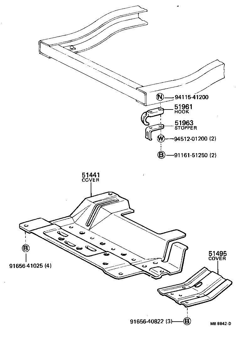  PICKUP |  SUSPENSION CROSSMEMBER UNDER COVER