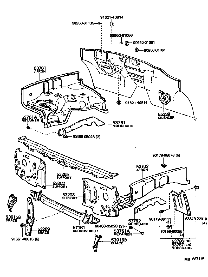  PICKUP |  FRONT FENDER APRON DASH PANEL