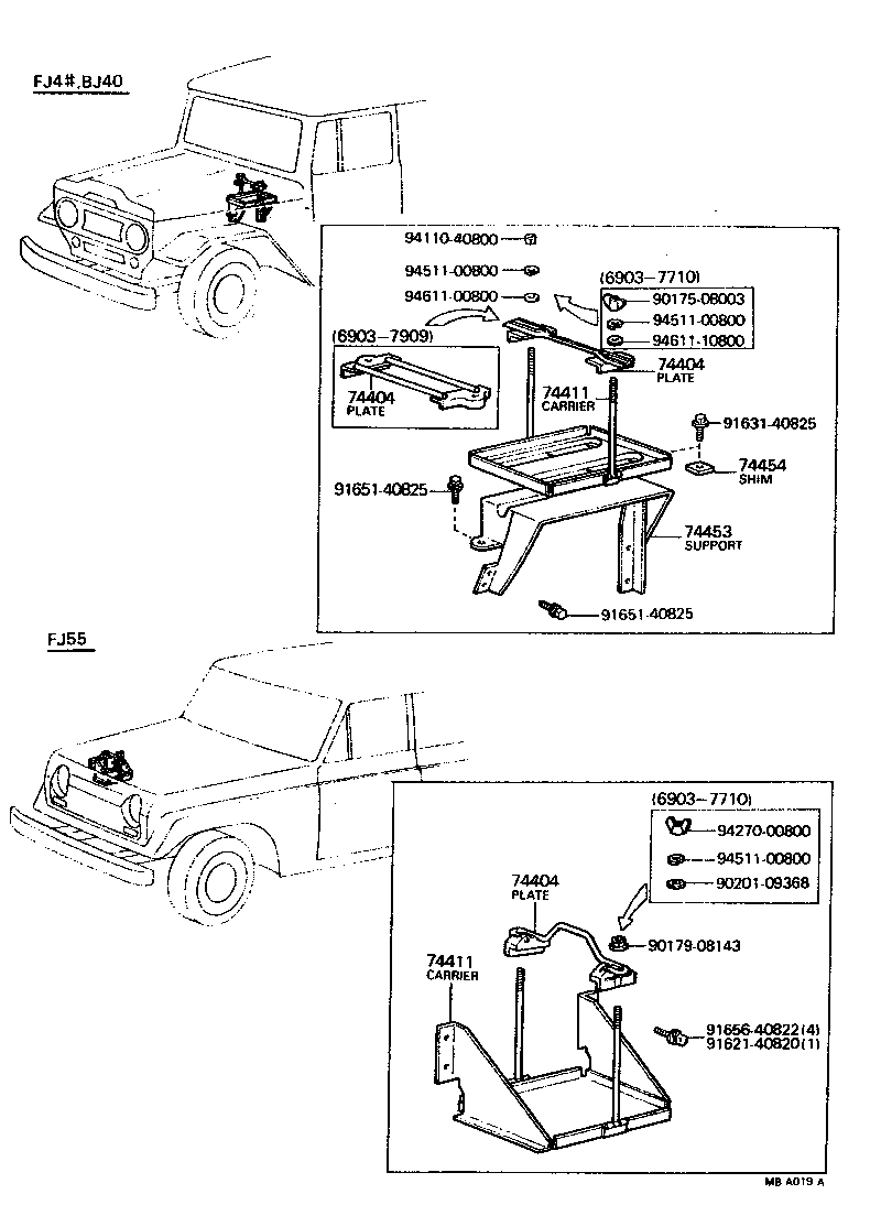  LAND CRUISER 40 55 |  BATTERY CARRIER