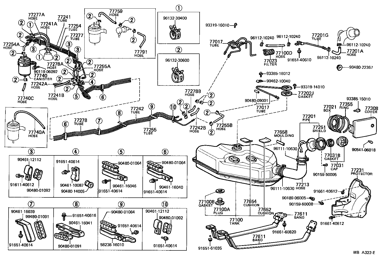  TERCEL |  FUEL TANK TUBE