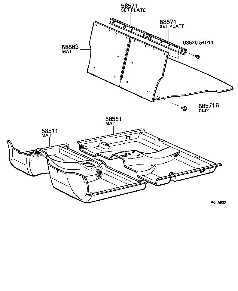  TERCEL |  FLOOR MAT