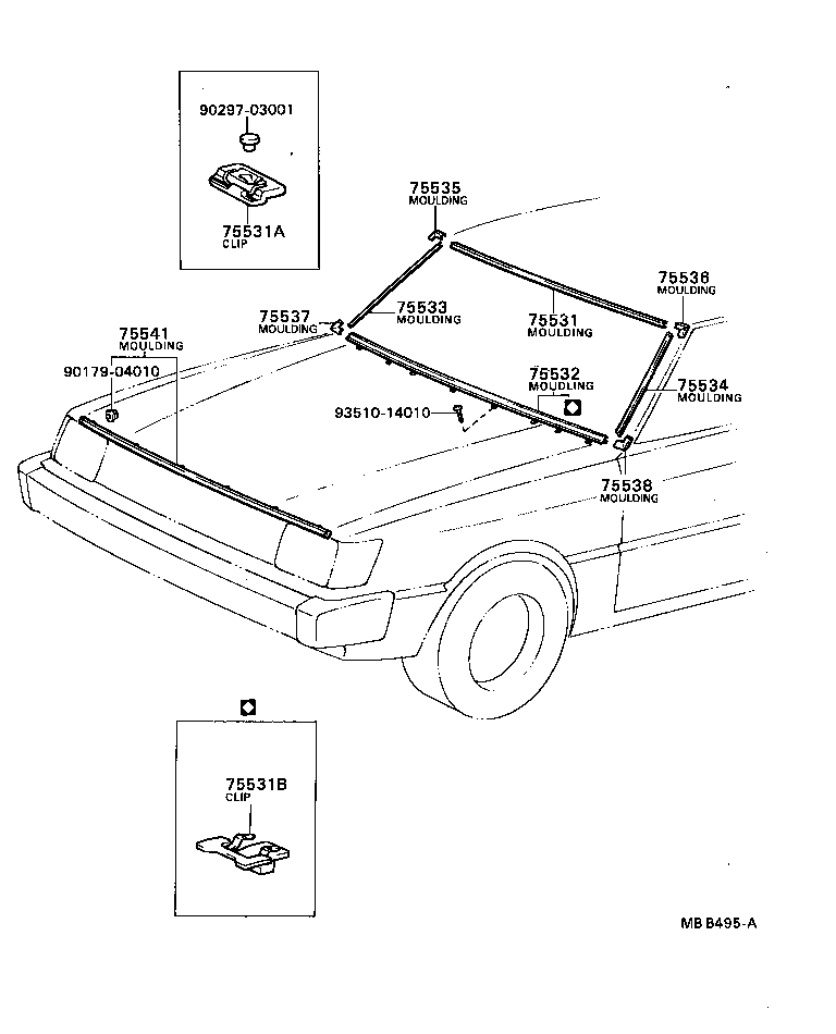  TERCEL |  FRONT MOULDING