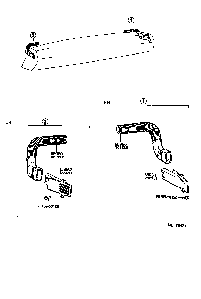  LAND CRUISER 60 |  FRONT VENTILATOR