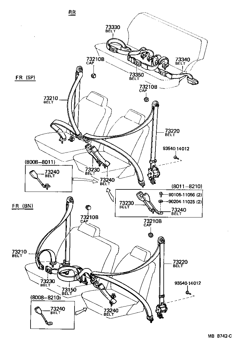  LAND CRUISER 60 |  SEAT BELT