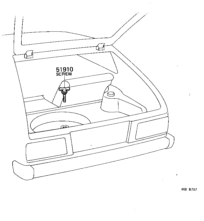  STARLET |  SPARE WHEEL CARRIER