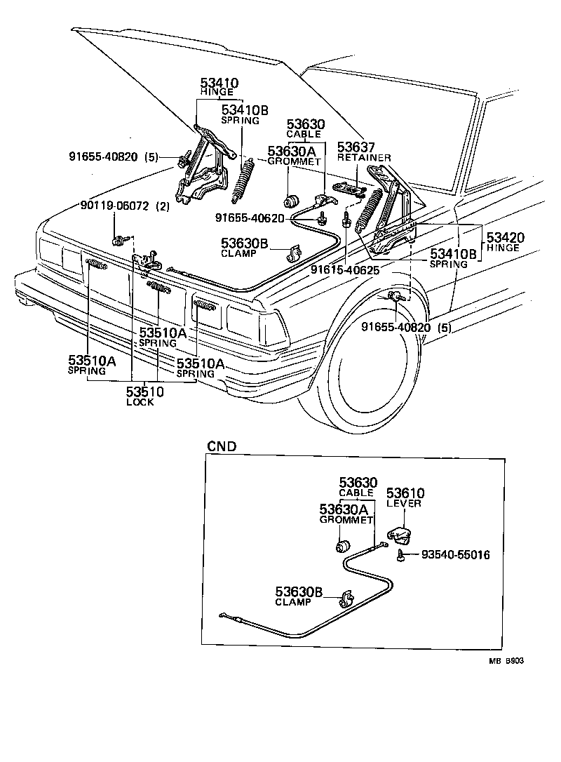  CRESSIDA |  HOOD LOCK HINGE