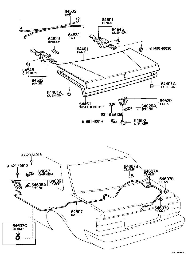  CRESSIDA |  LUGGAGE COMPARTMENT DOOR LOCK