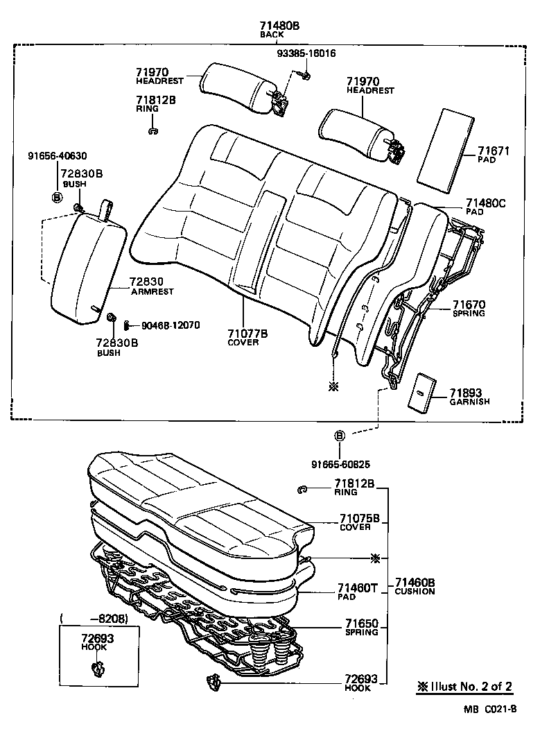  CRESSIDA |  REAR SEAT SEAT TRACK