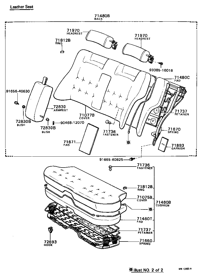  CRESSIDA |  REAR SEAT SEAT TRACK