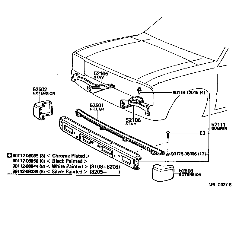  PICKUP |  FRONT BUMPER BUMPER STAY