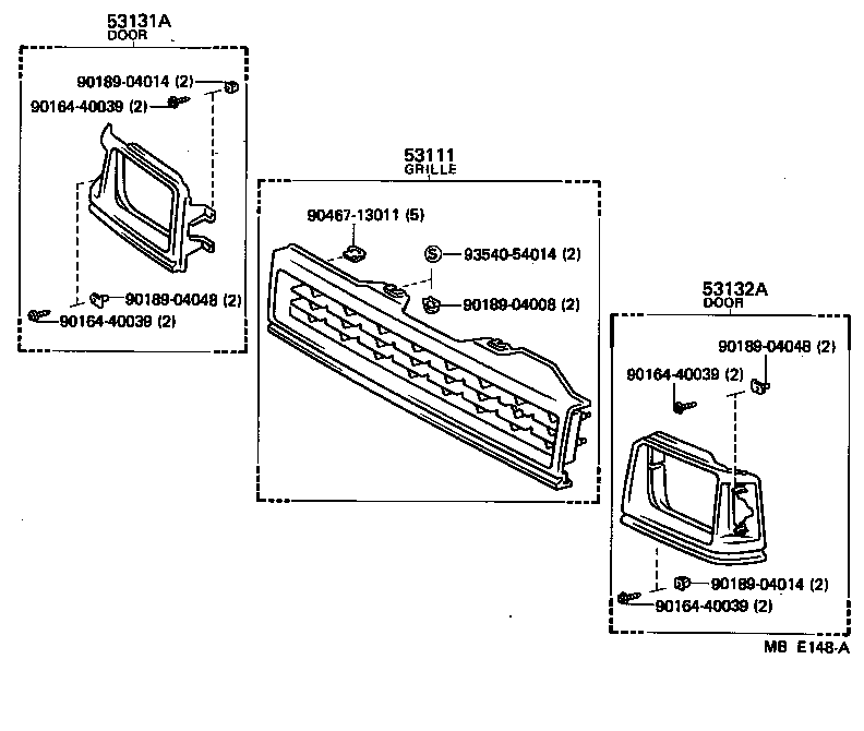  STARLET |  RADIATOR GRILLE