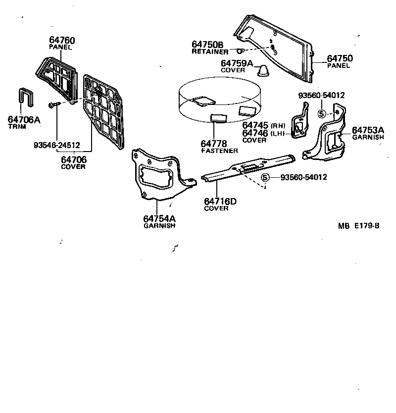  STARLET |  DECK BOARD DECK TRIM COVER