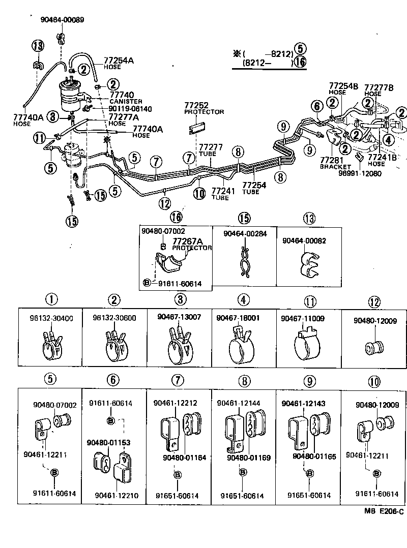  STARLET |  FUEL TANK TUBE