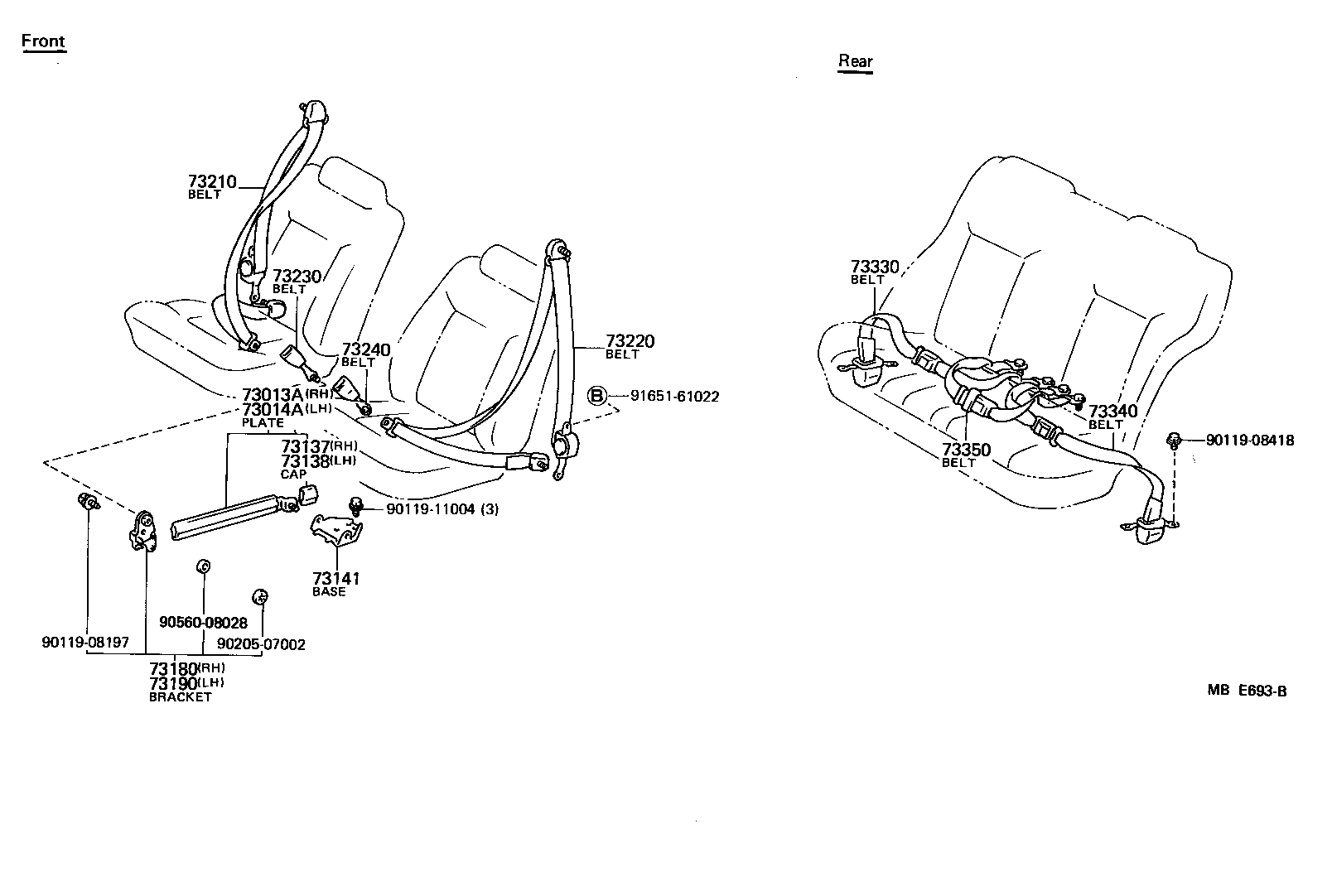  CAMRY |  SEAT BELT CHILD RESTRAINT SEAT