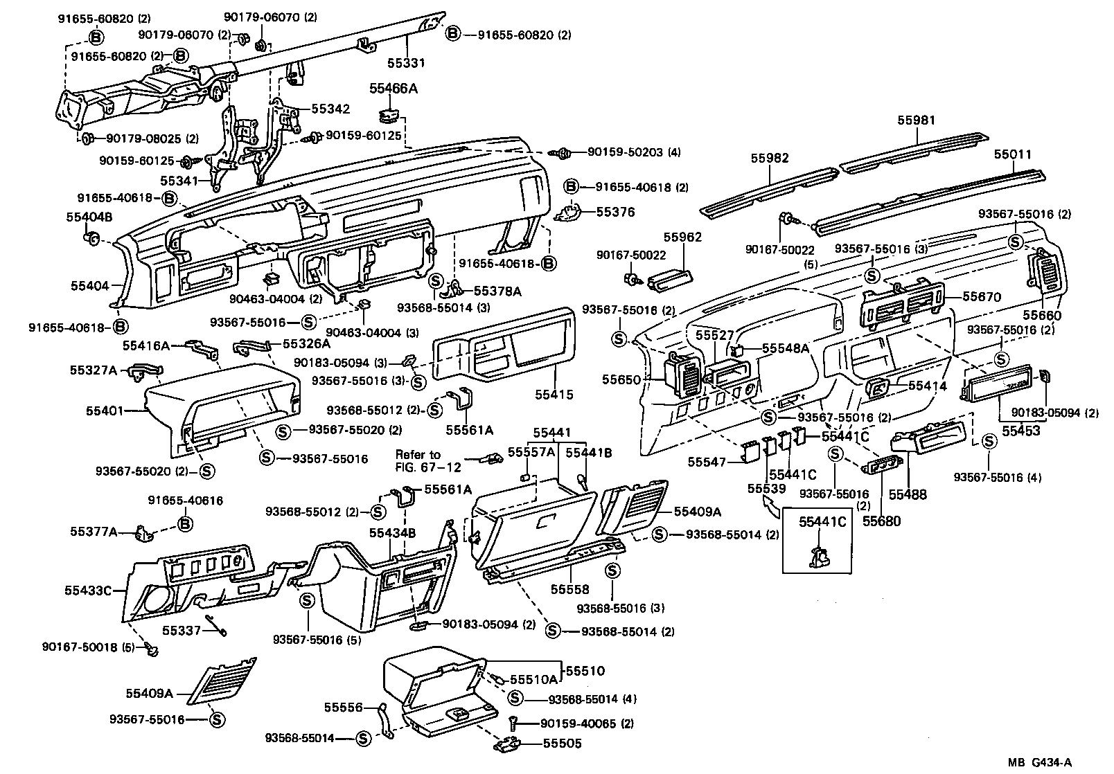  CAMRY |  INSTRUMENT PANEL GLOVE COMPARTMENT