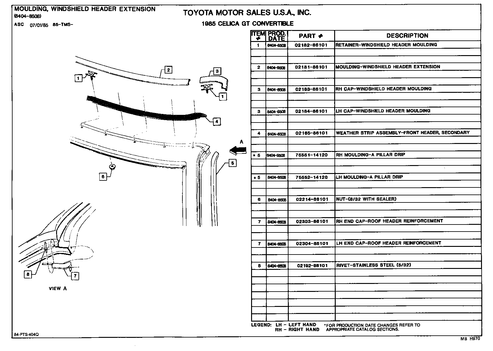  CELICA |  CELICA CONVERTIBLE PARTS