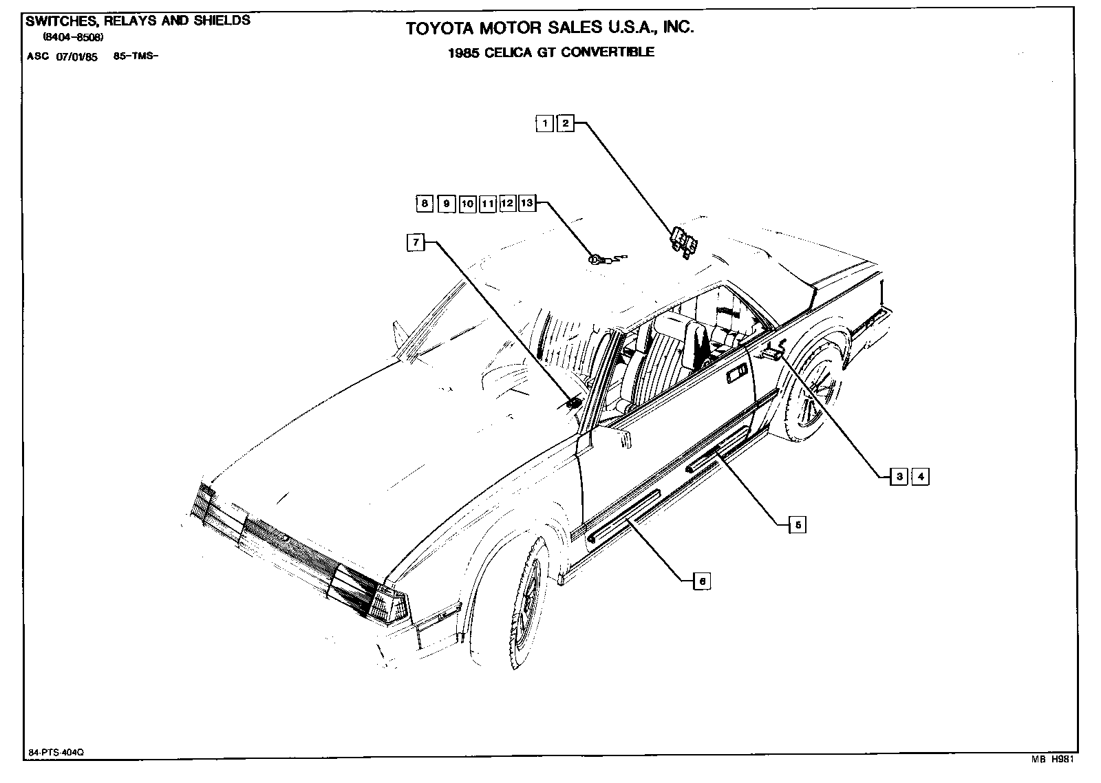  CELICA |  CELICA CONVERTIBLE PARTS