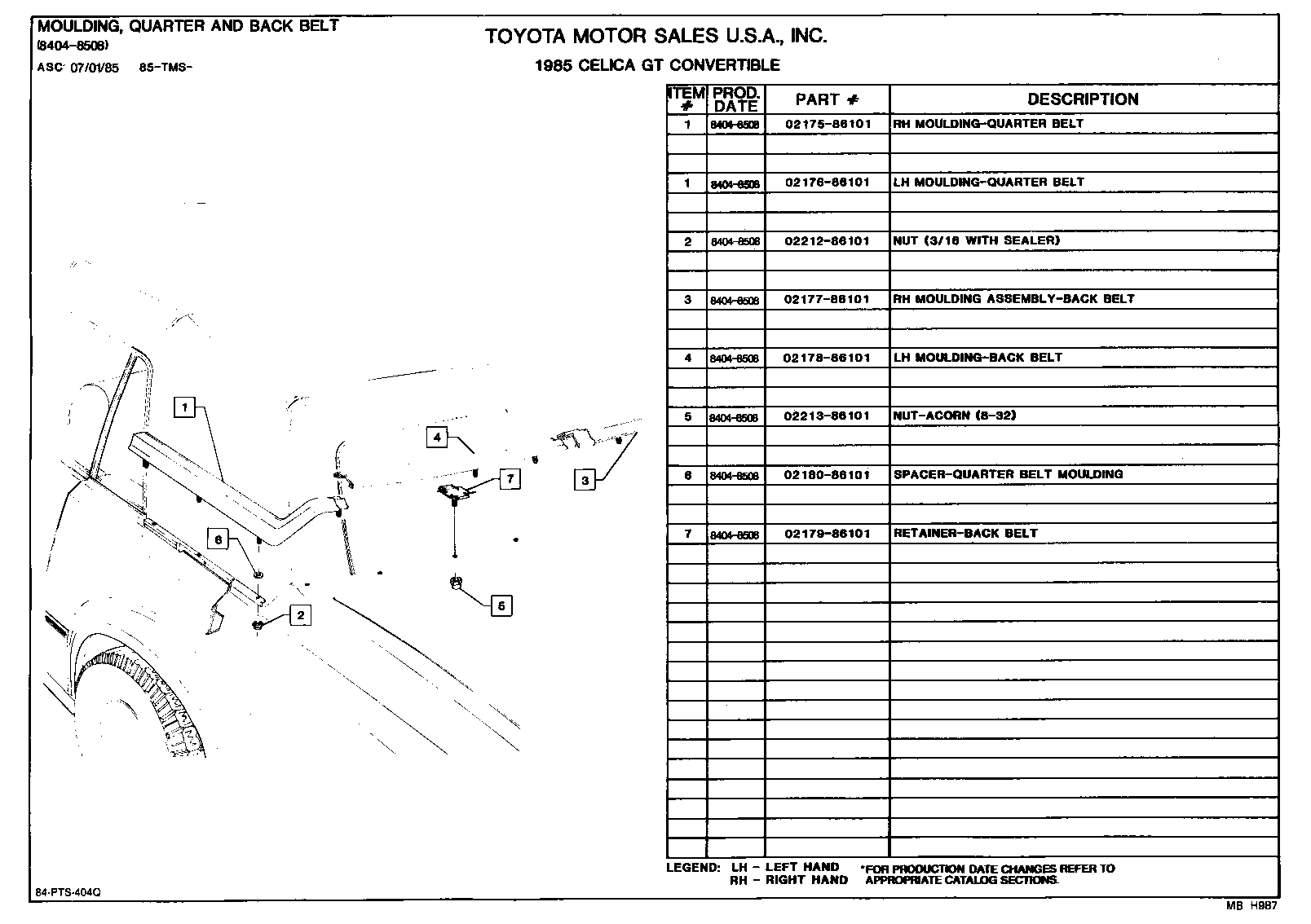  CELICA |  CELICA CONVERTIBLE PARTS