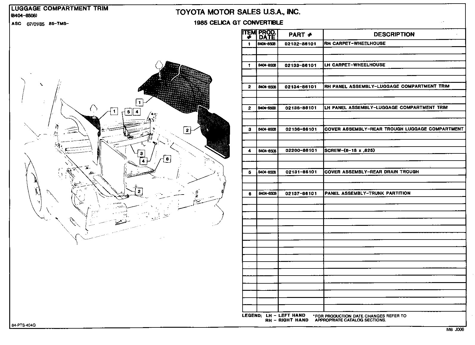  CELICA |  CELICA CONVERTIBLE PARTS