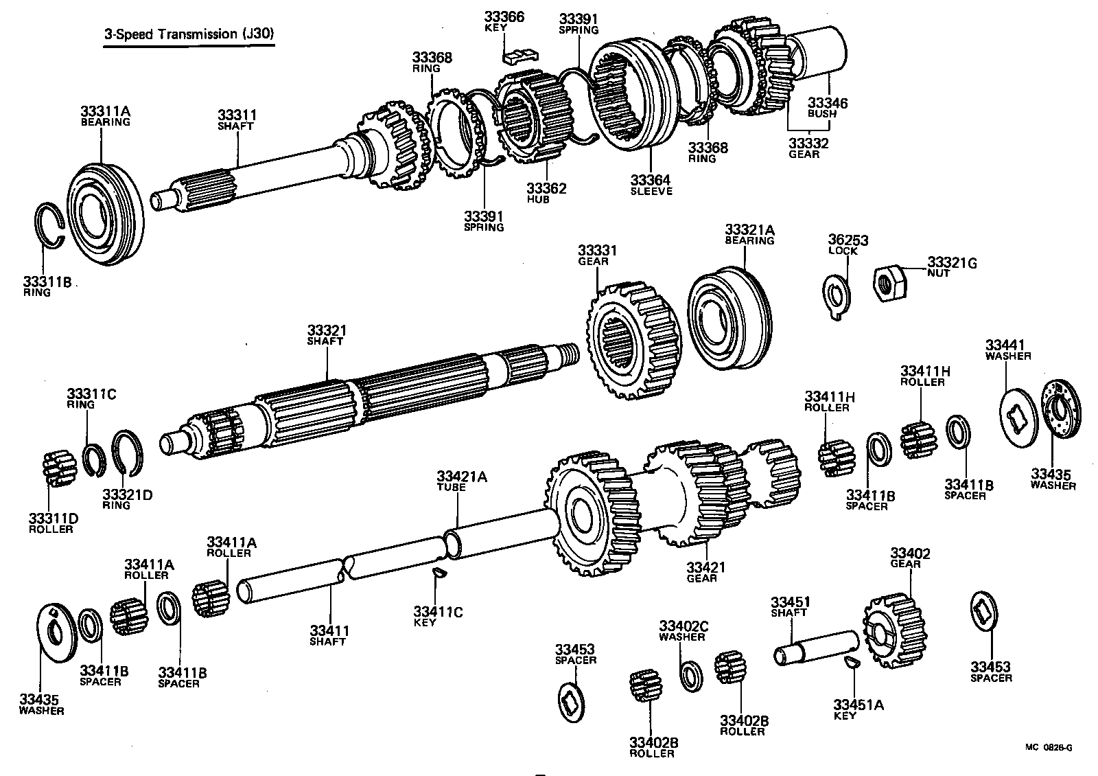  LAND CRUISER 40 55 |  TRANSMISSION GEAR MTM