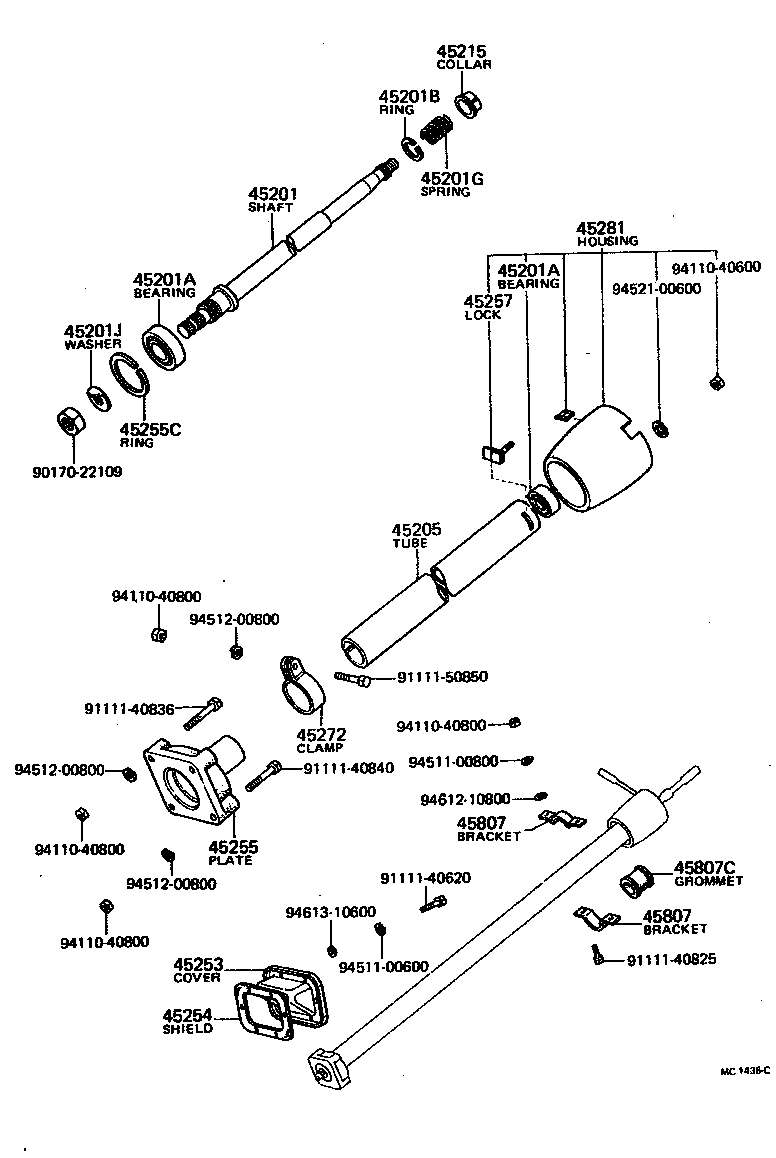  LAND CRUISER 40 55 |  STEERING COLUMN SHAFT