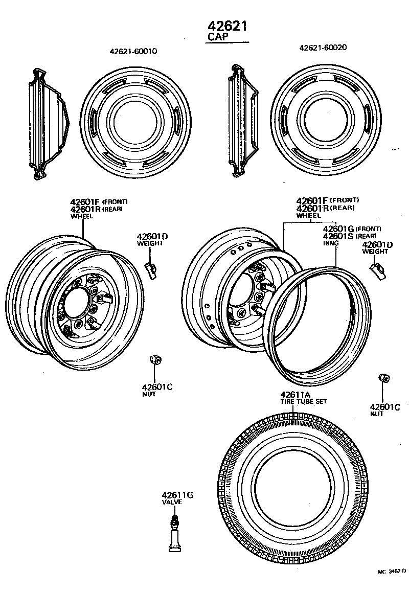  LAND CRUISER 40 55 |  DISC WHEEL WHEEL CAP