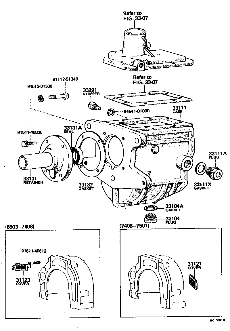  LAND CRUISER 40 55 |  CLUTCH HOUSING TRANSMISSION CASE MTM