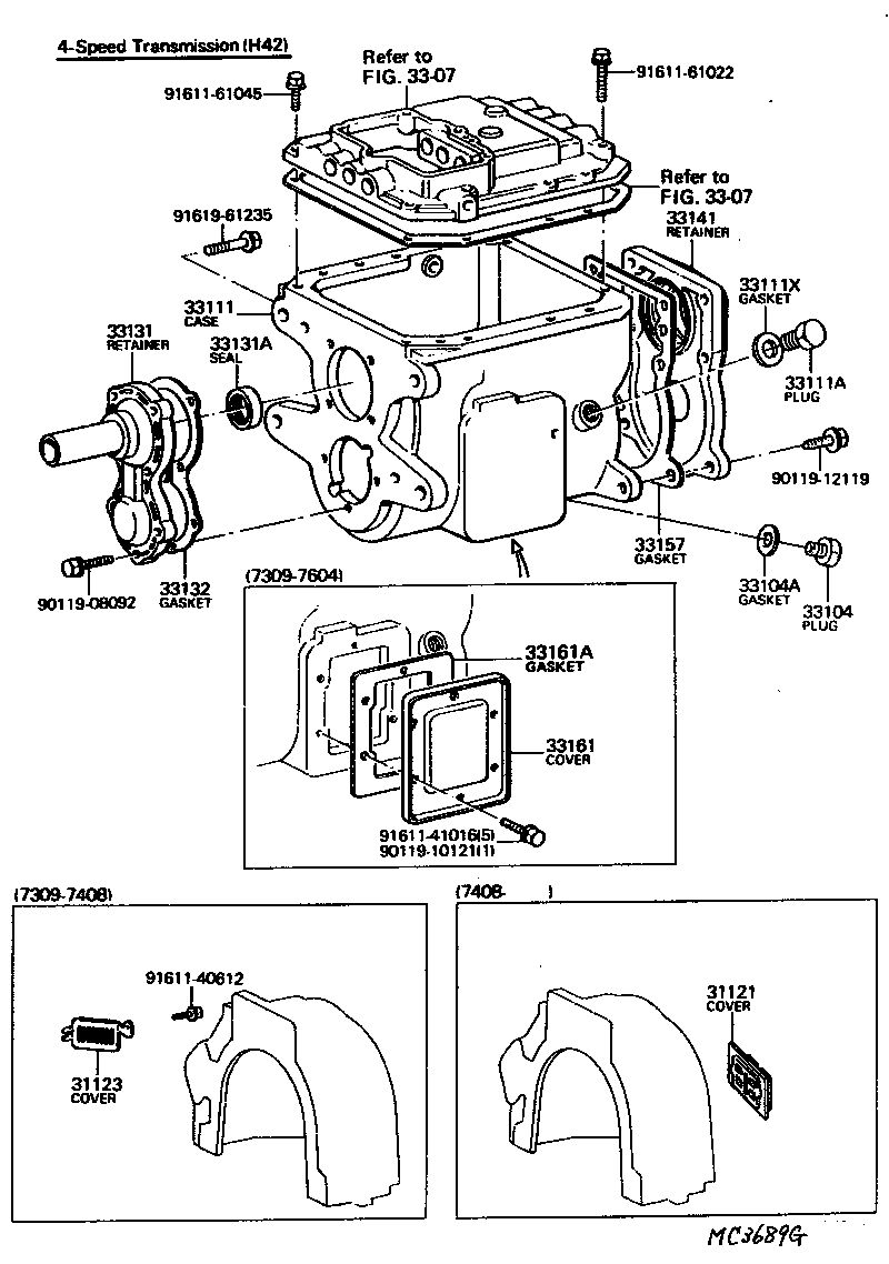  LAND CRUISER 40 55 |  CLUTCH HOUSING TRANSMISSION CASE MTM