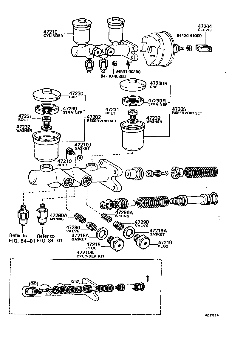  LAND CRUISER 40 55 |  BRAKE MASTER CYLINDER