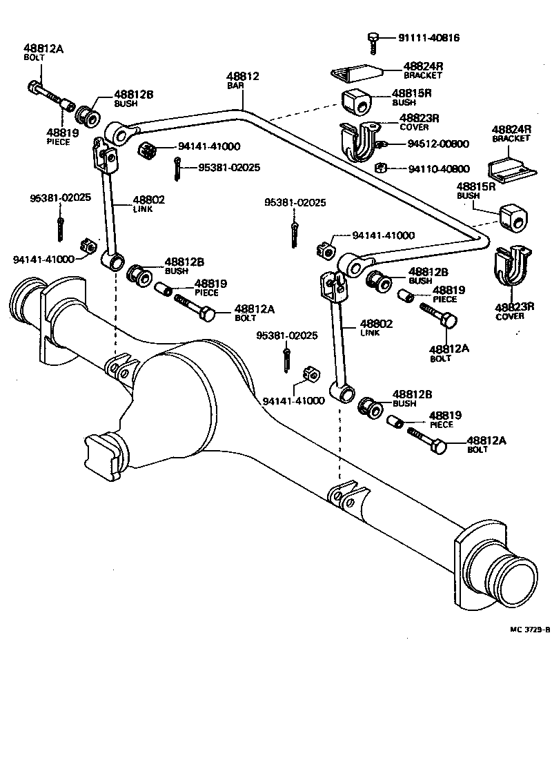  LAND CRUISER 40 55 |  REAR SPRING SHOCK ABSORBER