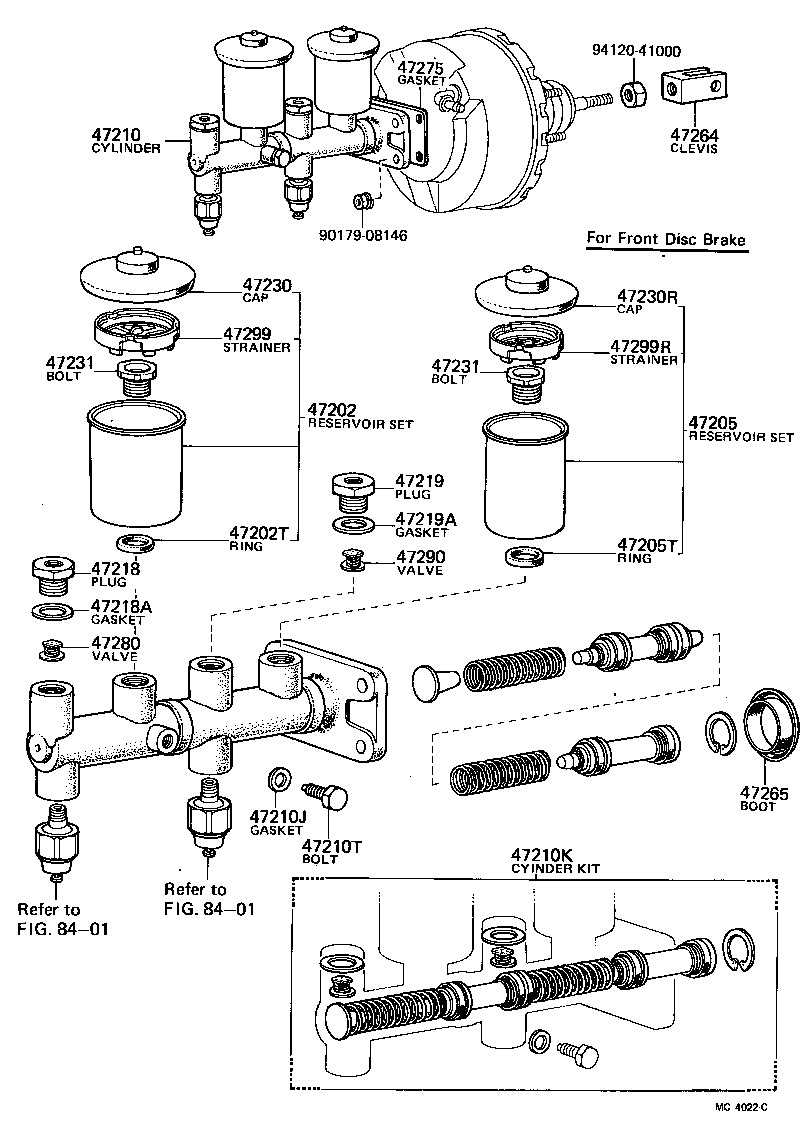  LAND CRUISER 40 55 |  BRAKE MASTER CYLINDER