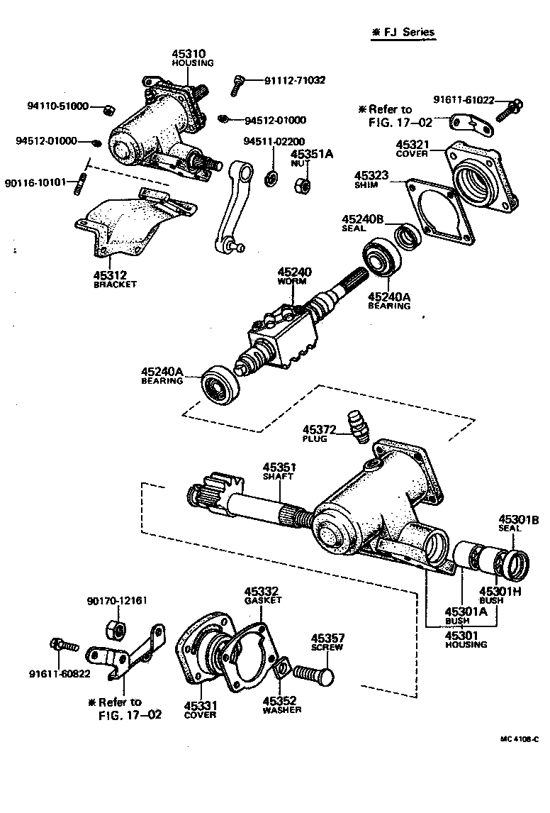  LAND CRUISER 40 55 |  STEERING COLUMN SHAFT