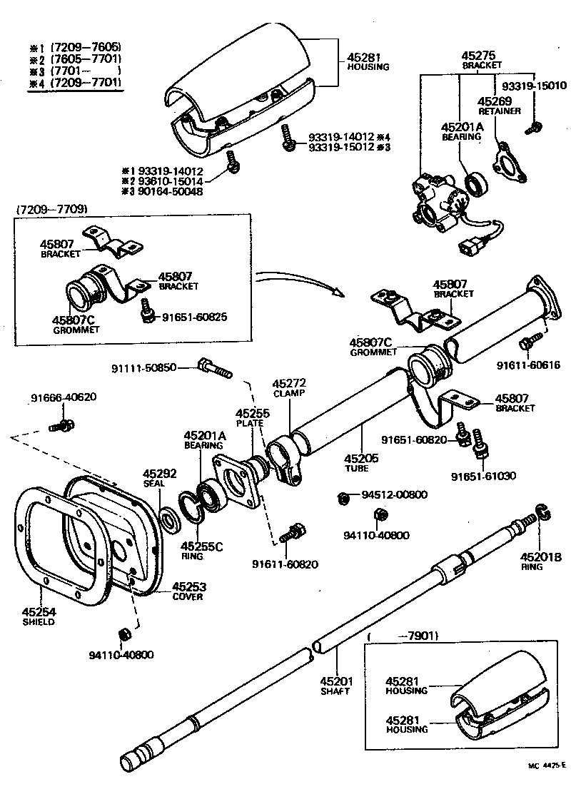  LAND CRUISER 40 55 |  STEERING COLUMN SHAFT