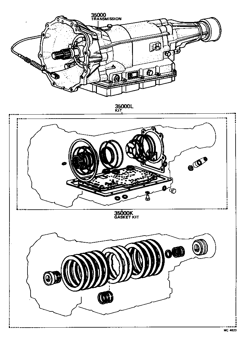  PICKUP |  TRANSAXLE OR TRANSMISSION ASSY GASKET KIT ATM