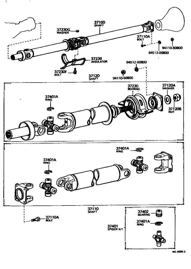  CRESSIDA |  PROPELLER SHAFT UNIVERSAL JOINT