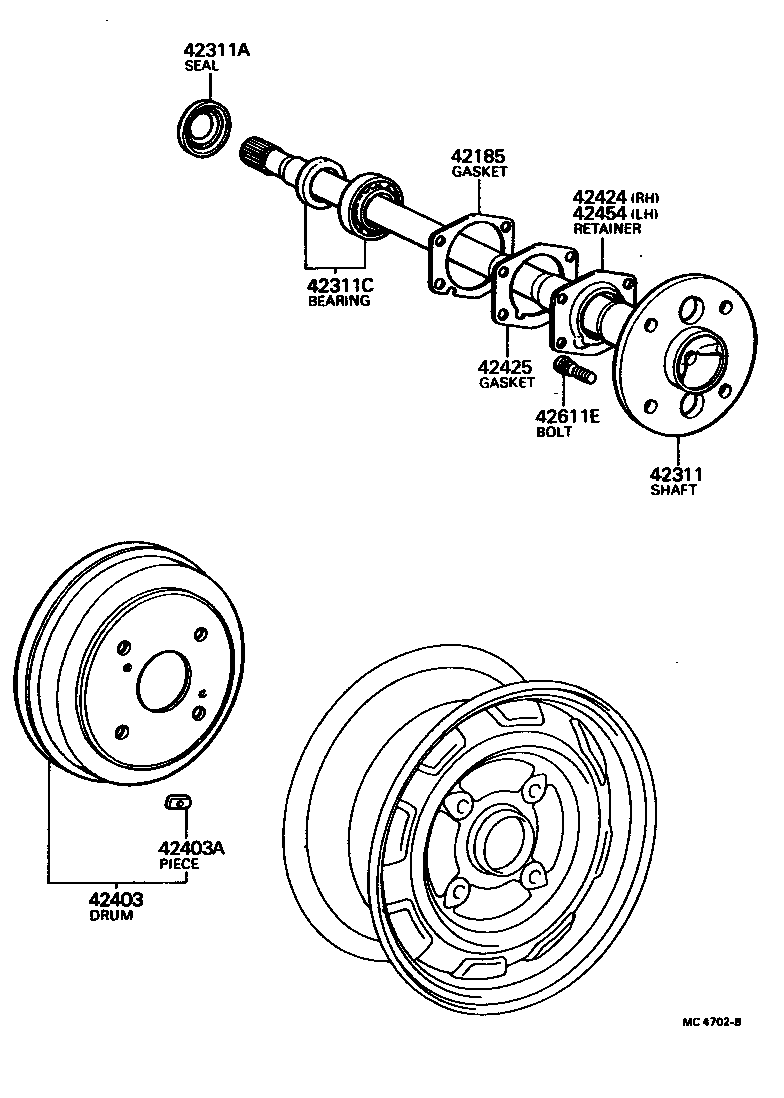  CRESSIDA |  REAR AXLE SHAFT HUB