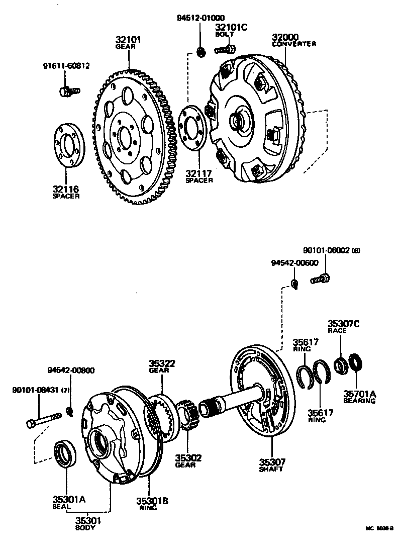  CRESSIDA |  TORQUE CONVERTER FRONT OIL PUMP CHAIN ATM
