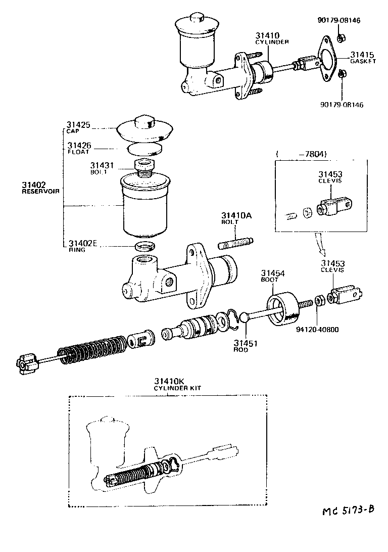  CELICA |  CLUTCH MASTER CYLINDER