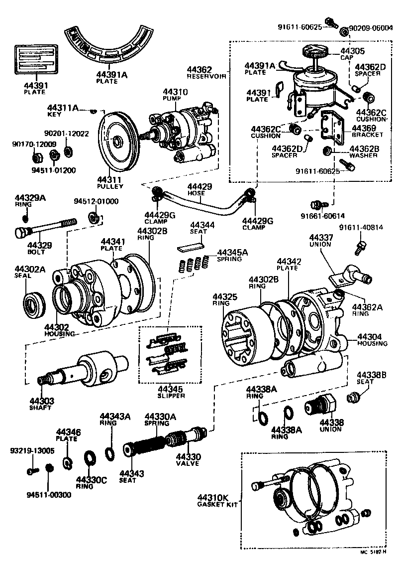  CELICA |  VANE PUMP RESERVOIR POWER STEERING