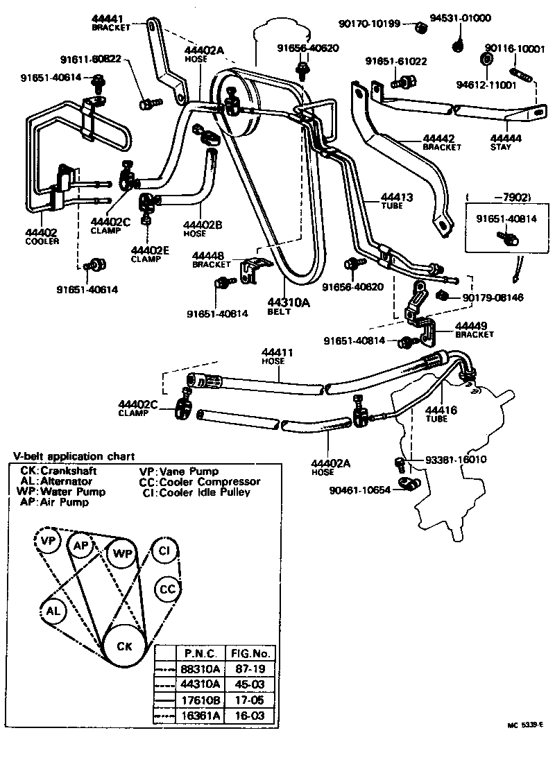  CRESSIDA |  POWER STEERING TUBE